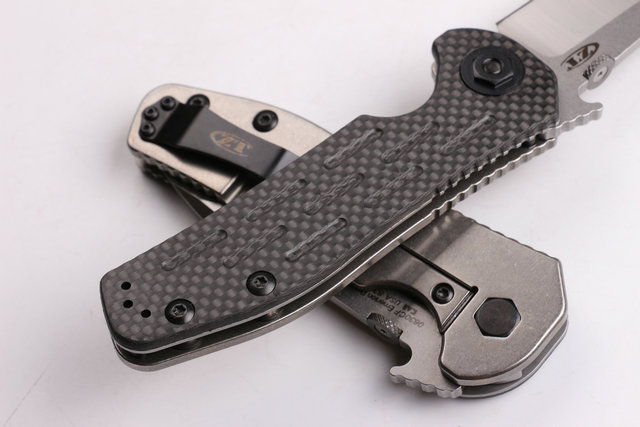 ZT0630 Zero Tolerance Titanium handle folding knife with carbon fiber UD403392
